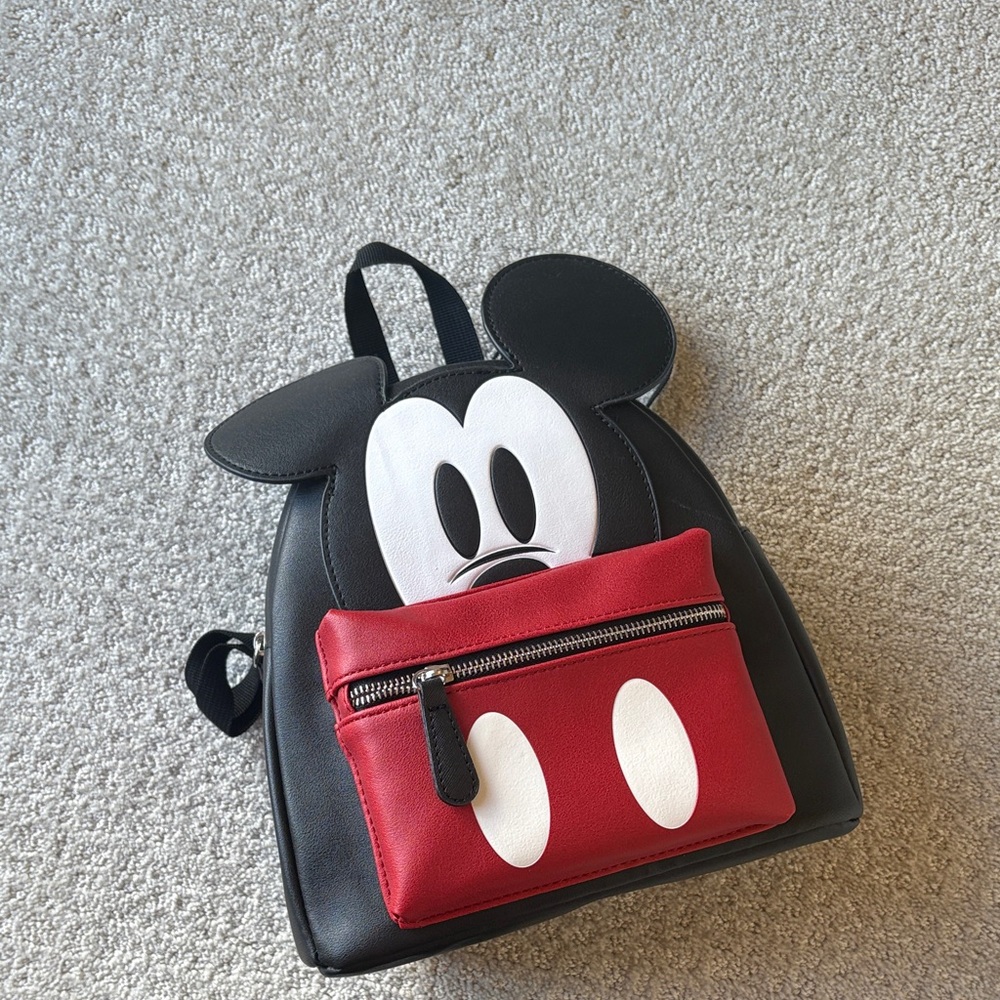 Disney Black and Red Mickey Mouse Backpack